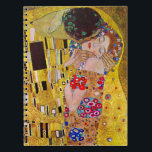 The Kiss by Gustav Klimt, Vintage Art Nouveau Notebook<br><div class="desc">The ultimate painting of love, a beautiful design to celebrate Valentine's Day with! The Kiss (detail) (1907-1908) by Gustav Klimt is a vintage Victorian Era Symbolism fine art love and romance painting featuring a romantic couple in various shades of gold, patterns and symbols, sharing a kiss against a bronze background....</div>