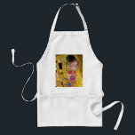 The Kiss by Gustav Klimt, Vintage Art Nouveau Standard Apron<br><div class="desc">The ultimate painting of love, a beautiful design to celebrate Valentine's Day with! The Kiss (detail) (1907-1908) by Gustav Klimt is a vintage Victorian Era Symbolism fine art love and romance painting featuring a romantic couple in various shades of gold, patterns and symbols, sharing a kiss against a bronze background....</div>