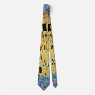 The Kiss by Gustav Klimt, Vintage Art Nouveau Tie