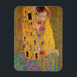 The Kiss by Gustave Klimt Magnet<br><div class="desc">"The Kiss" by Gustave Klimt (1908,  oil and gold leaf on canvas,  Österreichische Galerie Belvedere museum,  Belvedere Palace,  Vienna,  Austria)</div>