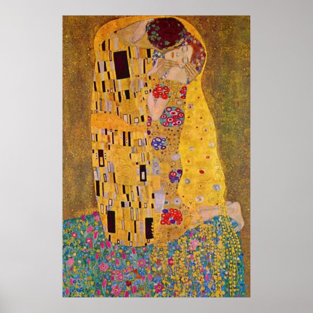 The Kiss by Klimt Poster (Front)