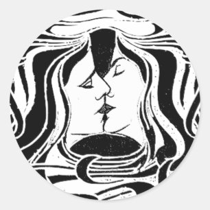 The Kiss Classic Round Sticker