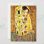 The Kiss, famous painting by Gustav Klimt Card<br><div class="desc">The Kiss,  passionate painting by Austrian Symbolist artist Gustav Klimt</div>