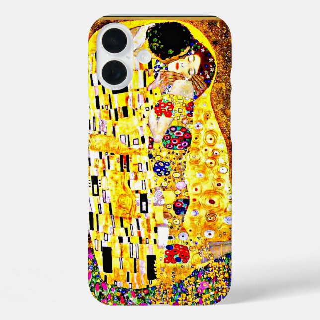 The Kiss, famous painting by Gustav Klimt Case-Mate iPhone Case (Back)