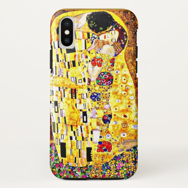 The Kiss, famous painting by Gustav Klimt Case-Mate iPhone Case (Back)