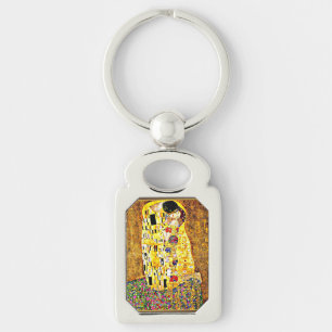The Kiss, famous painting by Gustav Klimt Keychain