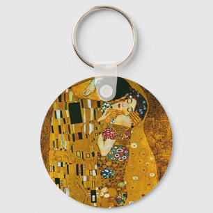 The Kiss, Fine Art by Klimt, Keychain