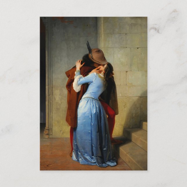 The Kiss Francesco Hayez Enclosure Card (Front)