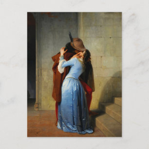 The Kiss Francesco Hayez Holiday Postcard