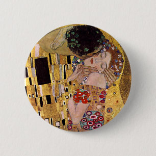 The Kiss, Gustav Klimt 2 Inch Round Button