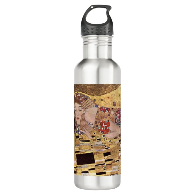 The Kiss ~ Gustav Klimt 710 Ml Water Bottle (Front)