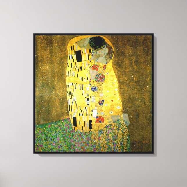The Kiss ~ Gustav Klimt Canvas Print (Front)