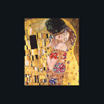 The Kiss, Gustav Klimt Canvas Print<br><div class="desc">The Kiss, Gustav Klimt Austrain Symbolist Painter Gustav Klimt The Kiss (original Der Kuss) was painted by Gustav Klimt, and is probably his most famous work. He began work on it in 1907 and it is the highpoint of his so-called 'Golden Period'. It depicts a couple, in various shades of...</div>