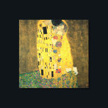 The Kiss - Gustav Klimt Canvas Print<br><div class="desc">Famous romantic painting by Gustav Klimt. The Kiss is a beautiful masterpiece for true lovers of great art.</div>