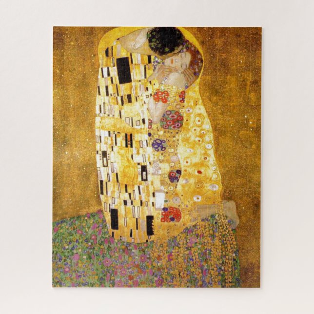 The Kiss Gustav Klimt Classical Painting Artwork Jigsaw Puzzle (Vertical)