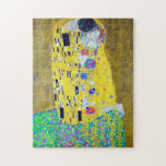 The Kiss, Gustav Klimt Jigsaw Puzzle<br><div class="desc">Gustav Klimt (July 14, 1862 – February 6, 1918) was an Austrian symbolist painter and one of the most prominent members of the Vienna Secession movement. Klimt is noted for his paintings, murals, sketches, and other objets d'art. In addition to his figurative works, which include allegories and portraits, he painted...</div>