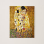 The Kiss Gustav Klimt Jigsaw Puzzle<br><div class="desc">Imperial Austrian Painter Gustav Klimt's masterpiece : The Kiss painting</div>