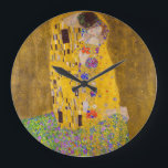 The Kiss | Gustav Klimt | Large Clock<br><div class="desc">The Kiss is a 1901 painting by Gustav Klimt.</div>