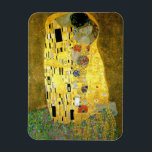 The Kiss ~ Gustav Klimt Magnet<br><div class="desc">This is The Kiss painted by Gustav Klimt in 1907. It is the most famous Art Nouveau painting in history</div>