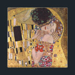 The Kiss, Gustav Klimt Magnet<br><div class="desc">The Kiss (original Der Kuss) was painted by Gustav Klimt, and is probably his most famous work. He began work on it in 1907 and it is the highpoint of his so-called 'Golden Period'. It depicts a couple, in various shades of gold and symbols, sharing a kiss against a bronze...</div>