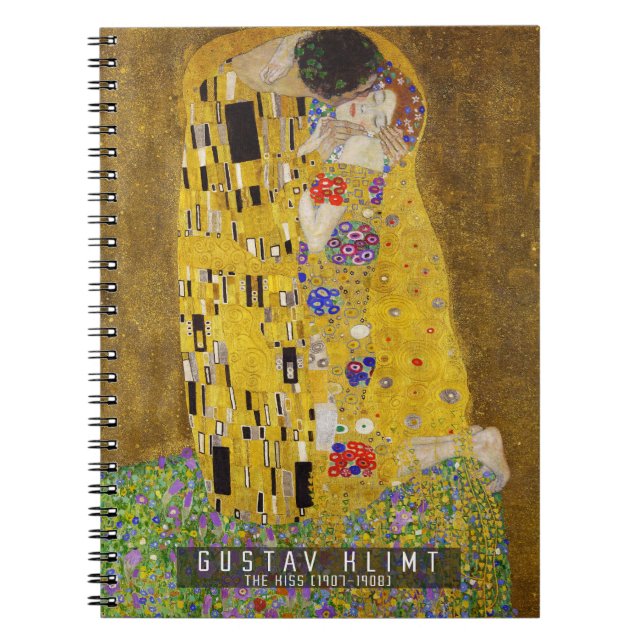 The Kiss - Gustav Klimt  Notebook (Front)