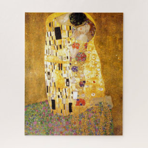 The Kiss Gustav Klimt Painting Art Vİntage Old Jigsaw Puzzle