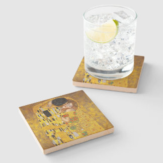  the Kiss - Gustav Klimt  Stone Coaster