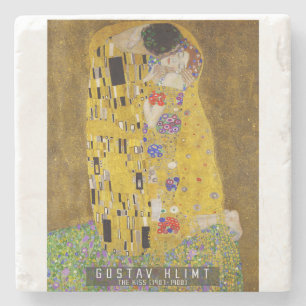 The Kiss - Gustav Klimt  Stone Coaster