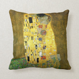 The Kiss ~ Gustav Klimt Throw Pillow