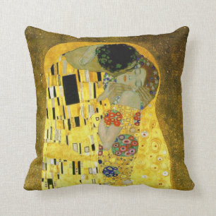 The Kiss ~ Gustav Klimt Throw Pillow
