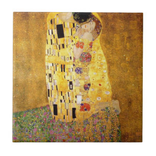The Kiss High Resolution Gustav Klimt Tile