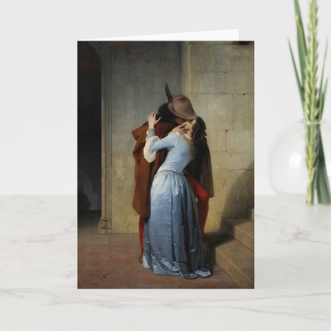 The Kiss / Il Bacio greeting card (Front)
