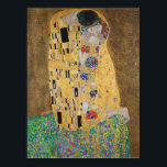 The Kiss(lovers) Der Kuss(Liebespaar) Gustav Klimt Poster<br><div class="desc">Der Kuss (Liebespaar) The kiss (lovers) oil and gold leaf on canvas,  painting by the Austrian Symbolist painter Gustav Klimt. Klimt's most popular work. Dating 1908 (completed 1909). Dimensions 180 × 180 cm. Österreichische Galerie Belvedere,  Wien.</div>