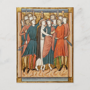 The Kiss of Judas, 'Psautier a l'Usage de Paris' Postcard