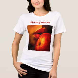 The Kiss of Nectarine – An Intimate Portrait Tri-Blend Shirt