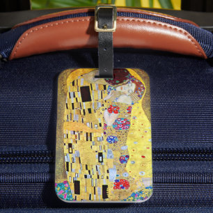 The Kiss (original Der Kuss) by Gustav Klimt Luggage Tag