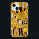 The Kiss Pattern by Gustav Klimt, Art Nouveau iPhone 15 Case<br><div class="desc">The Kiss (pattern detail) by Gustav Klimt is a vintage fine art Victorian Era Symbolism painting. This detail is from a love and romance painting featuring a romantic couple in various shades of gold, symbols and patterns, sharing a kiss against a bronze background. About the artist: Gustav Klimt (1862-1918) was...</div>