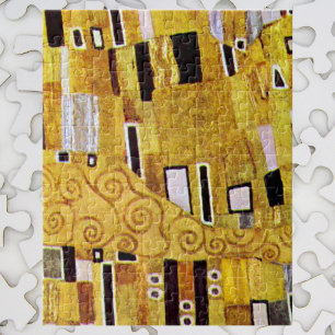 The Kiss Pattern by Gustav Klimt, Art Nouveau Jigsaw Puzzle