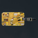 The Kiss Pattern by Gustav Klimt, Art Nouveau Luggage Tag<br><div class="desc">The Kiss (pattern detail) by Gustav Klimt is a vintage fine art Victorian Era Symbolism painting. This detail is from a love and romance painting featuring a romantic couple in various shades of gold, symbols and patterns, sharing a kiss against a bronze background. About the artist: Gustav Klimt (1862-1918) was...</div>