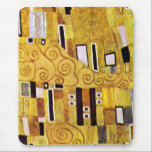 The Kiss Pattern by Gustav Klimt, Art Nouveau Mouse Pad<br><div class="desc">The Kiss (pattern detail) by Gustav Klimt is a vintage fine art Victorian Era Symbolism painting. This detail is from a love and romance painting featuring a romantic couple in various shades of gold, symbols and patterns, sharing a kiss against a bronze background. About the artist: Gustav Klimt (1862-1918) was...</div>