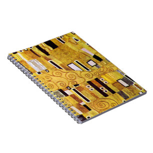 The Kiss Pattern by Gustav Klimt, Art Nouveau Notebook