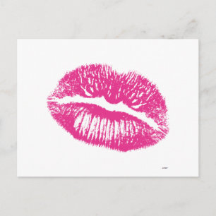 The Kiss, Pink Lips Postcard