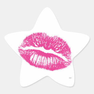 The Kiss, Pink Lips Star Sticker