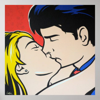The Kiss Pop Art Poster