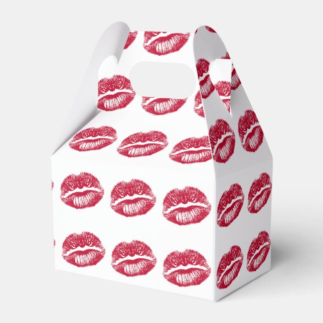 The Kiss, Red Lips Favor Box (Back Side)