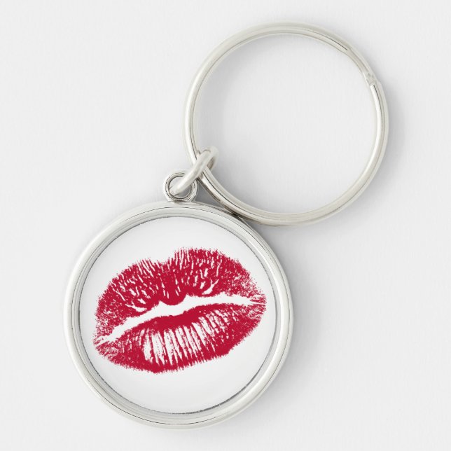 The Kiss, Red Lips Keychain (Front)