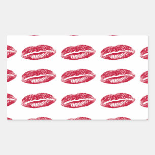 The Kiss, Red Lips Sticker