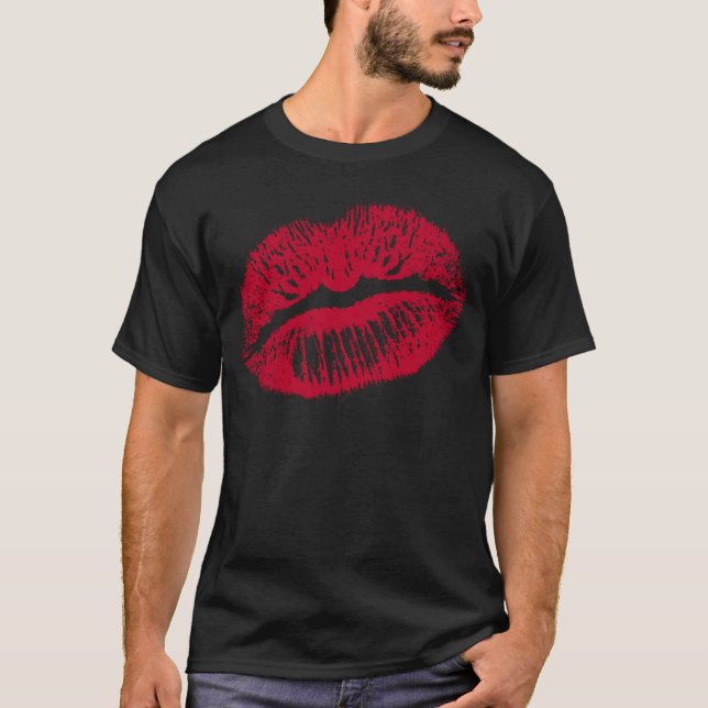 The Kiss, Red Lips T-Shirt (Front)
