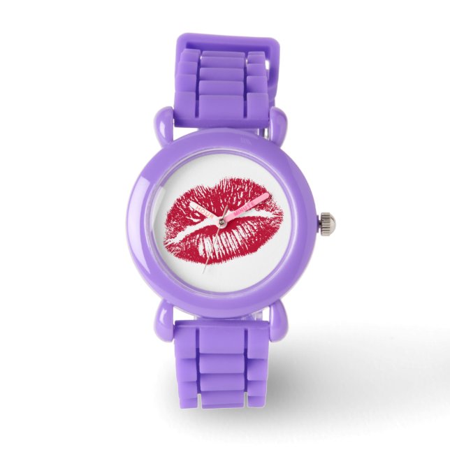 The Kiss, Red Lips Watch (Front)