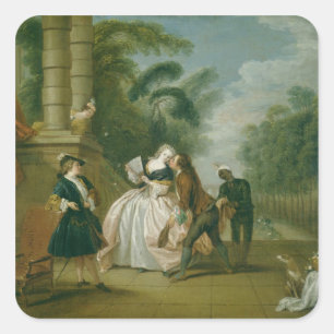 The Kiss Square Sticker